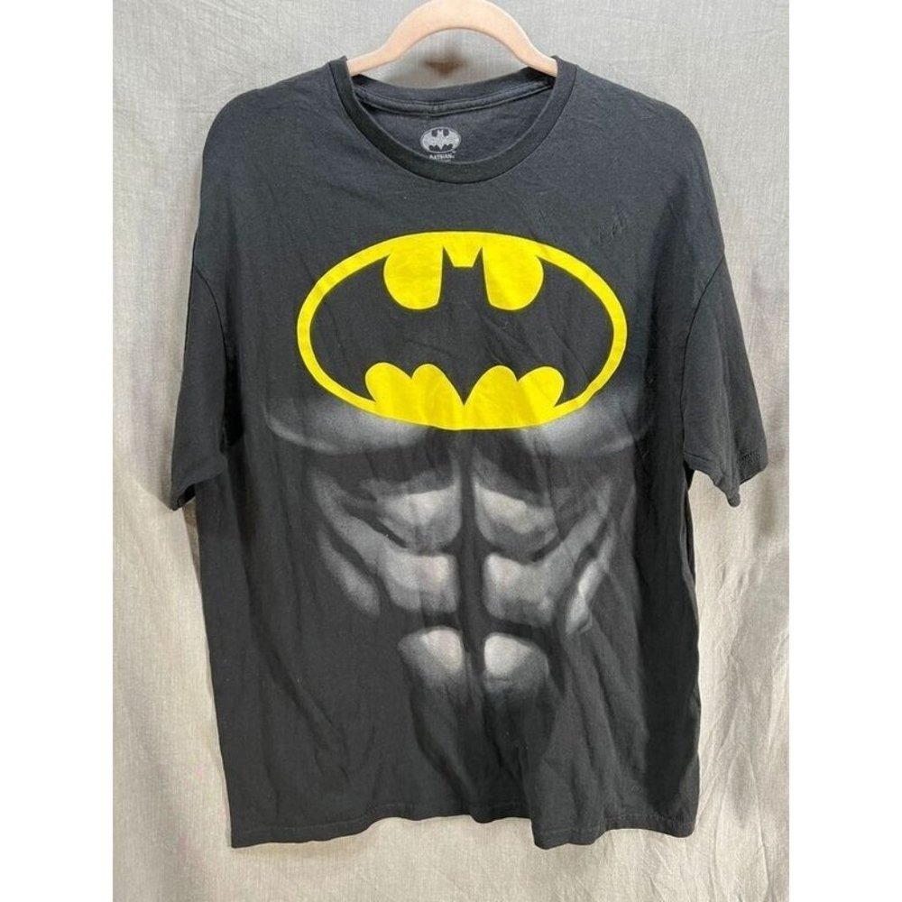 Batmank DC Comics Shirt Adult Extra Large Black Short Sleeve‎ Pullover Tee Mens.